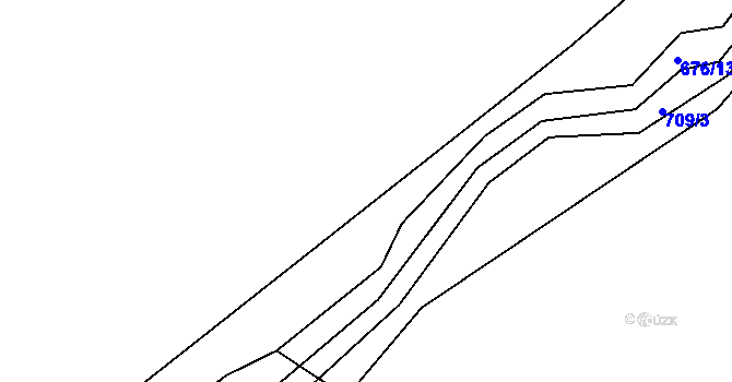Parcela st. 671/20 v KÚ Staňkova Lhota, Katastrální mapa