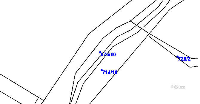 Parcela st. 676/10 v KÚ Staňkova Lhota, Katastrální mapa
