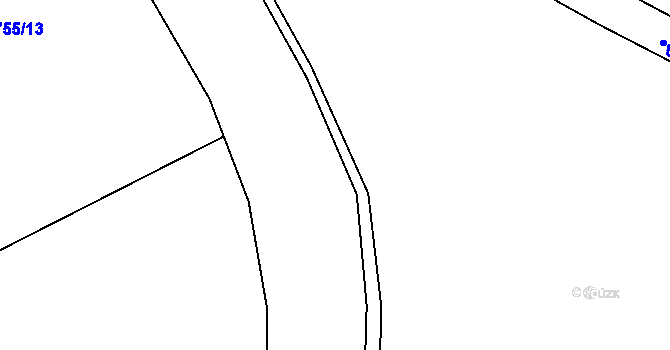 Parcela st. 2205/3 v KÚ Staňkova Lhota, Katastrální mapa