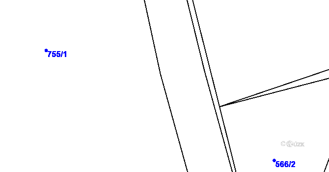 Parcela st. 2205/5 v KÚ Staňkova Lhota, Katastrální mapa