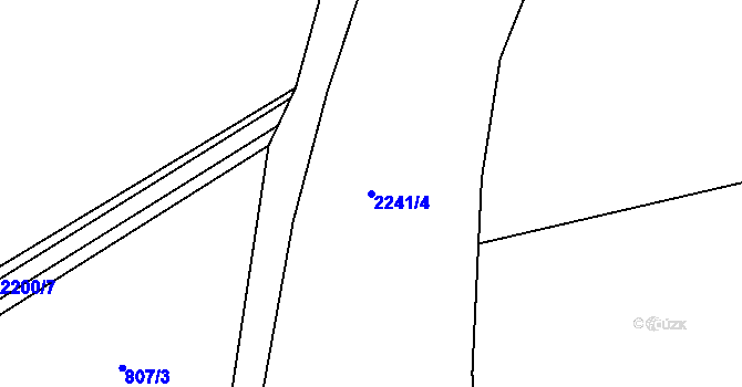 Parcela st. 2241/4 v KÚ Staňkova Lhota, Katastrální mapa