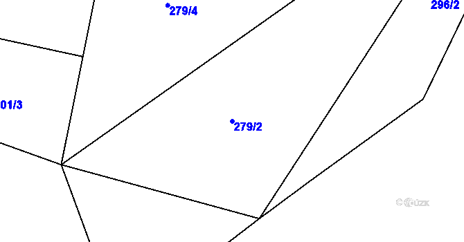 Parcela st. 279/2 v KÚ Stéblovice, Katastrální mapa