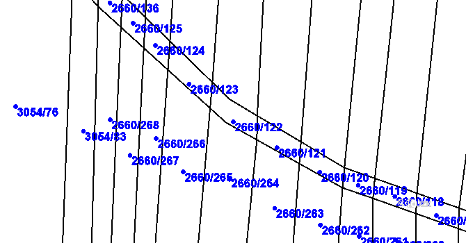 Parcela st. 2660/122 v KÚ Sobůlky, Katastrální mapa