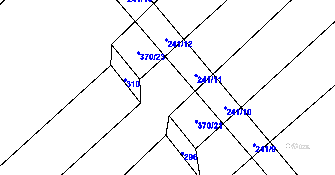 Parcela st. 370/22 v KÚ Sokoleč, Katastrální mapa