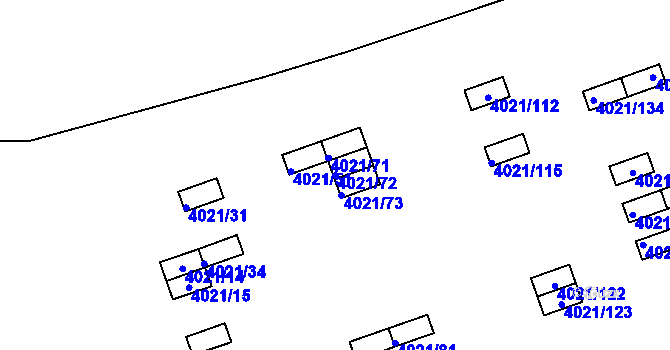 Parcela st. 4021/72 v KÚ Sokolov, Katastrální mapa