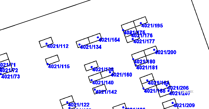 Parcela st. 4021/157 v KÚ Sokolov, Katastrální mapa