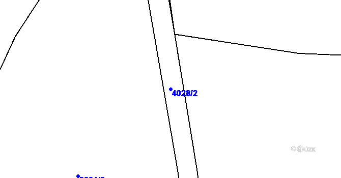Parcela st. 4028/2 v KÚ Sokolov, Katastrální mapa