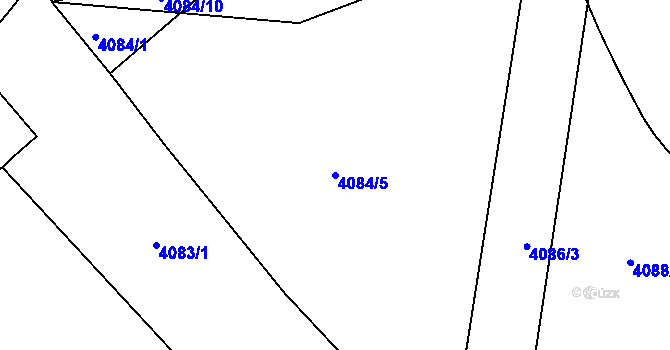 Parcela st. 4084/5 v KÚ Sokolov, Katastrální mapa