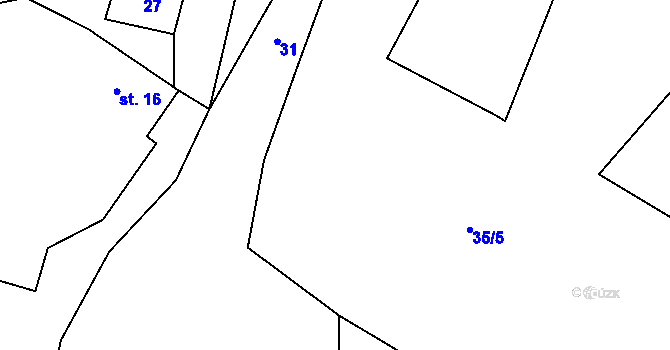 Parcela st. 35/4 v KÚ Solec, Katastrální mapa