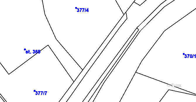 Parcela st. 2282/40 v KÚ Solnice, Katastrální mapa