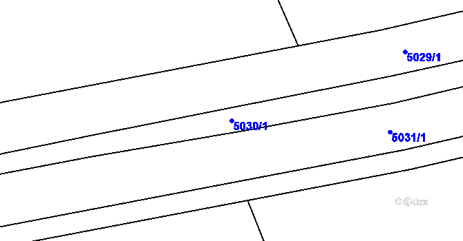 Parcela st. 5030/1 v KÚ Solnice, Katastrální mapa
