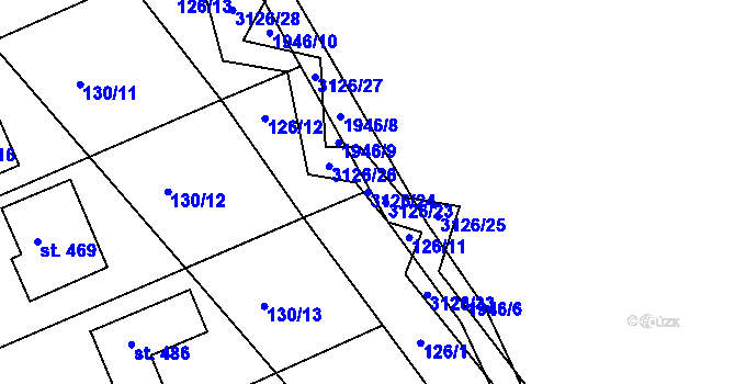 Parcela st. 3126/24 v KÚ Sopotnice, Katastrální mapa