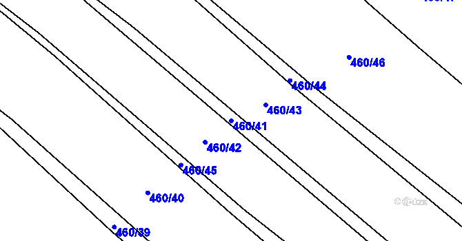 Parcela st. 460/41 v KÚ Spělov, Katastrální mapa