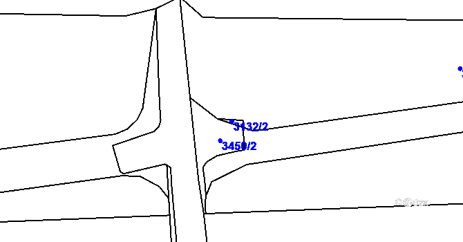 Parcela st. 3132/2 v KÚ Spořice, Katastrální mapa