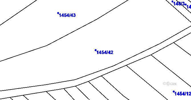 Parcela st. 1454/42 v KÚ Spytihněv, Katastrální mapa