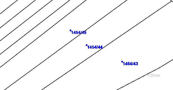 Parcela st. 1454/44 v KÚ Spytihněv, Katastrální mapa
