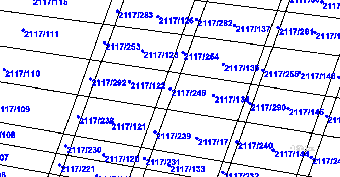 Parcela st. 2117/248 v KÚ Spytihněv, Katastrální mapa