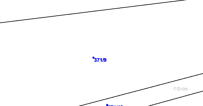 Parcela st. 371/10 v KÚ Srbce u Luže, Katastrální mapa