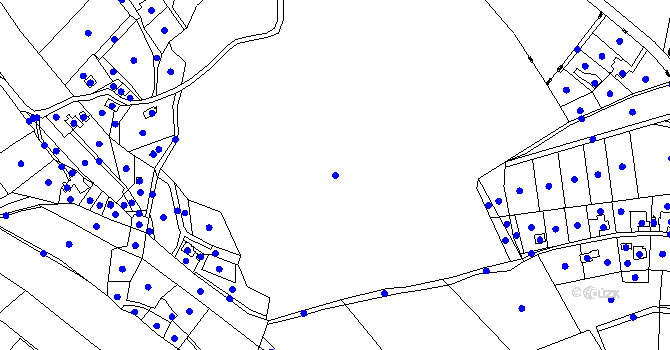 Parcela st. 410/1 v KÚ Stanislavice, Katastrální mapa