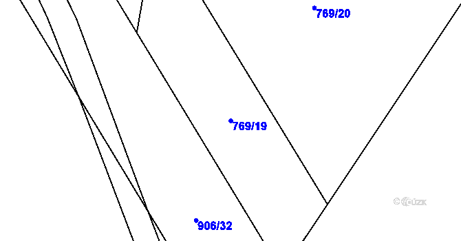 Parcela st. 769/19 v KÚ Stará Lysá, Katastrální mapa