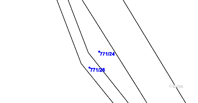 Parcela st. 771/24 v KÚ Stará Lysá, Katastrální mapa
