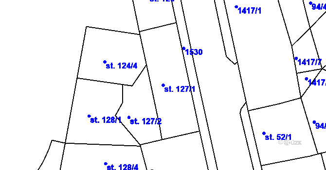 Parcela st. 127/1 v KÚ Stará Role, Katastrální mapa