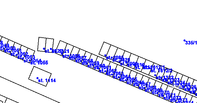 Parcela st. 2137 v KÚ Stará Role, Katastrální mapa