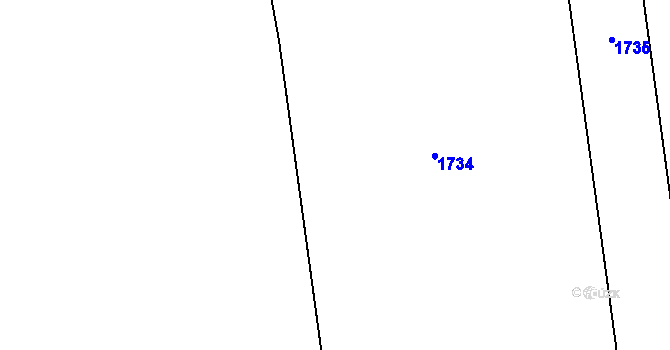 Parcela st. 726/1 v KÚ Stará Ves u Přerova, Katastrální mapa