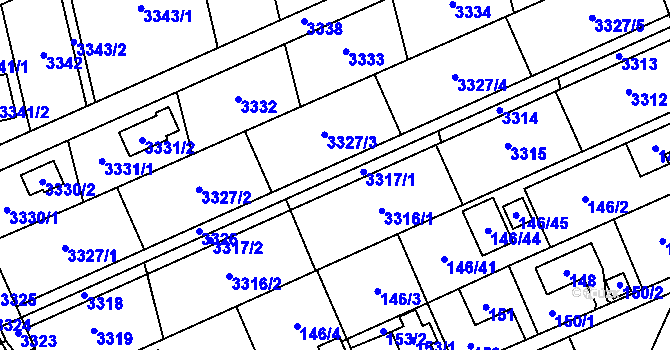 Parcela st. 146/19 v KÚ Stará Ves nad Ondřejnicí, Katastrální mapa