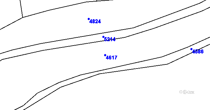 Parcela st. 4617 v KÚ Staré Hobzí, Katastrální mapa