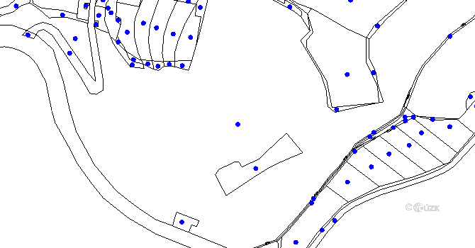 Parcela st. 311/3 v KÚ Staré Hutě na Moravě, Katastrální mapa