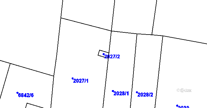 Parcela st. 2027/2 v KÚ Staré Město u Frýdku-Místku, Katastrální mapa