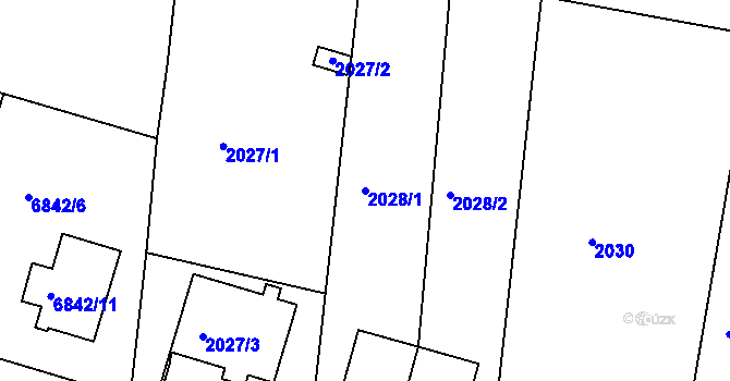 Parcela st. 2028/1 v KÚ Staré Město u Frýdku-Místku, Katastrální mapa