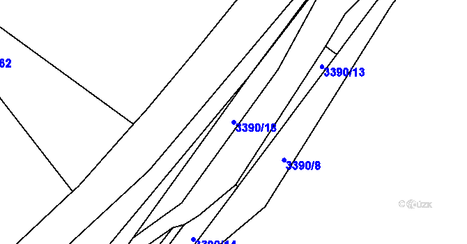 Parcela st. 3390/18 v KÚ Staré Město pod Králickým Sněžníkem, Katastrální mapa
