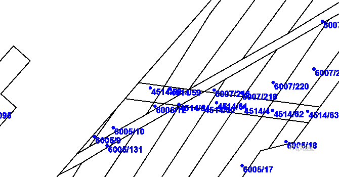 Parcela st. 4514/59 v KÚ Staré Město u Uherského Hradiště, Katastrální mapa