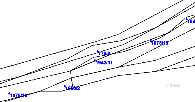 Parcela st. 779/9 v KÚ Nové Sedliště, Katastrální mapa