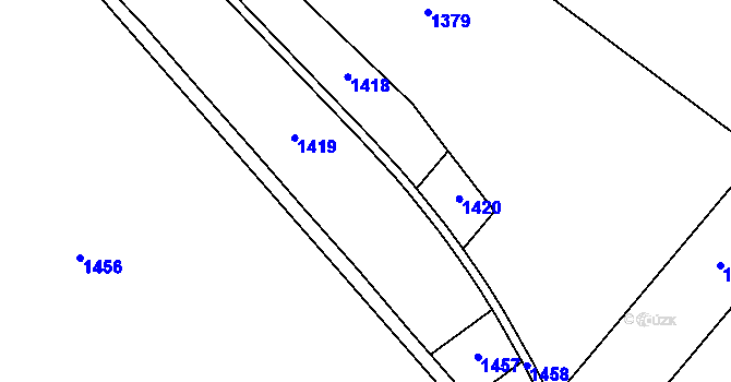 Parcela st. 320/2 v KÚ Staré Smrkovice, Katastrální mapa