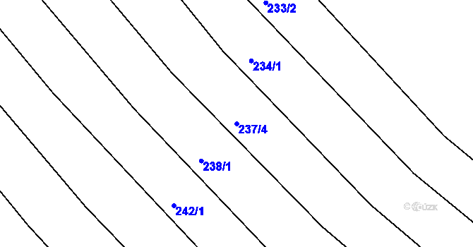 Parcela st. 237/4 v KÚ Starec, Katastrální mapa