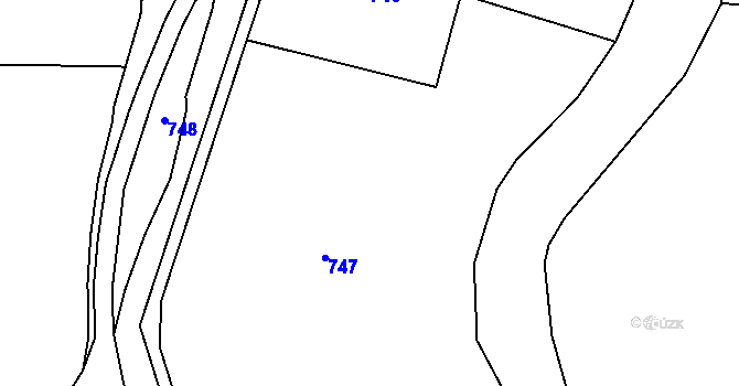 Parcela st. 91 v KÚ Starosedlský Hrádek, Katastrální mapa