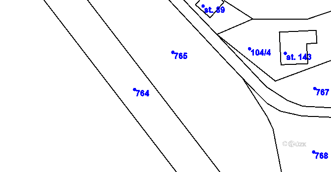 Parcela st. 112 v KÚ Starosedlský Hrádek, Katastrální mapa