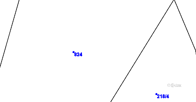 Parcela st. 242/3 v KÚ Starosedlský Hrádek, Katastrální mapa