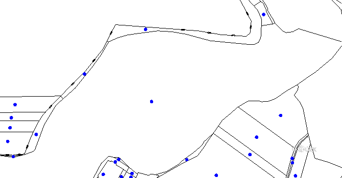 Parcela st. 255/1 v KÚ Starosedlský Hrádek, Katastrální mapa