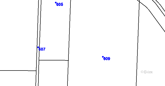 Parcela st. 461/10 v KÚ Starosedlský Hrádek, Katastrální mapa