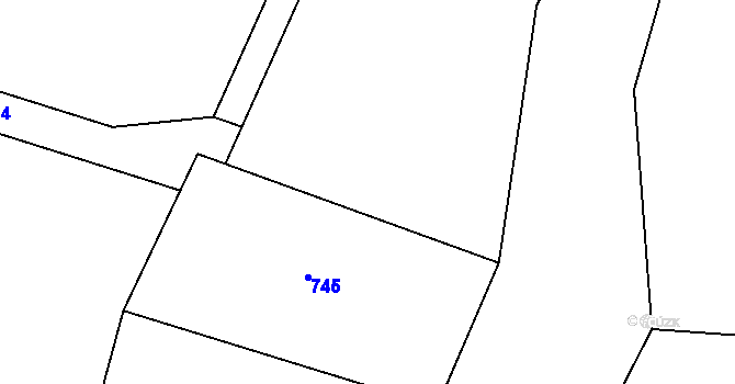 Parcela st. 91/2 v KÚ Starosedlský Hrádek, Katastrální mapa