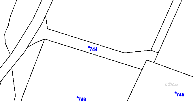 Parcela st. 92/2 v KÚ Starosedlský Hrádek, Katastrální mapa
