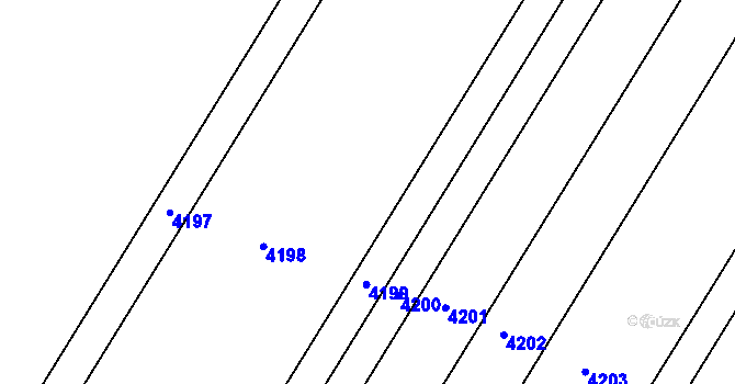 Parcela st. 1018/409 v KÚ Starovičky, Katastrální mapa