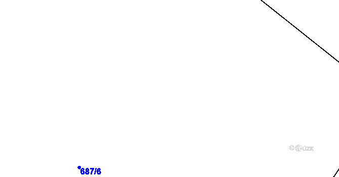 Parcela st. 687/19 v KÚ Starý Pelhřimov, Katastrální mapa