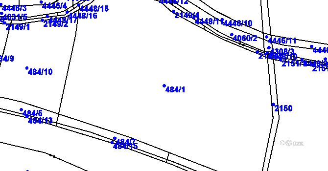 Parcela st. 484/1 v KÚ Starý Ples, Katastrální mapa