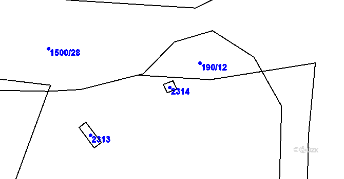 Parcela st. 1605 v KÚ Starý Plzenec, Katastrální mapa