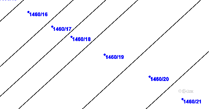 Parcela st. 1460/19 v KÚ Starý Poddvorov, Katastrální mapa